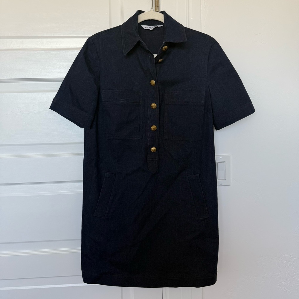 VERONICA BEARD Koulis denim mini shirt dress - Picture 3 of 7